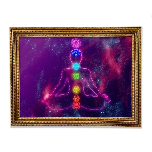 Chakra Meditation Colours 3 Framed Print Happy Larry Size: 29.7" H x 42" W on Productcaster.