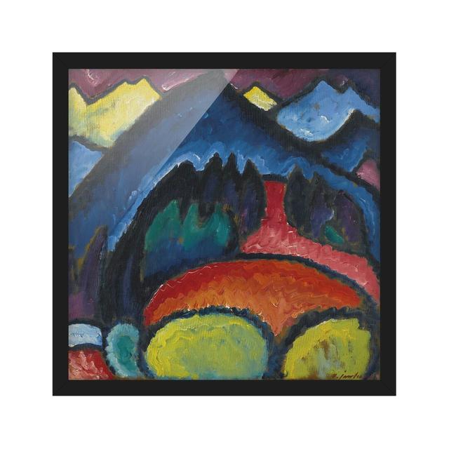 Oberstdorf by Alexej Von Jawlensky - Picture Frame Painting Union Rustic Frame Option: Black Framed, Size: 50cm H x 50cm W x 2cm D on Productcaster.