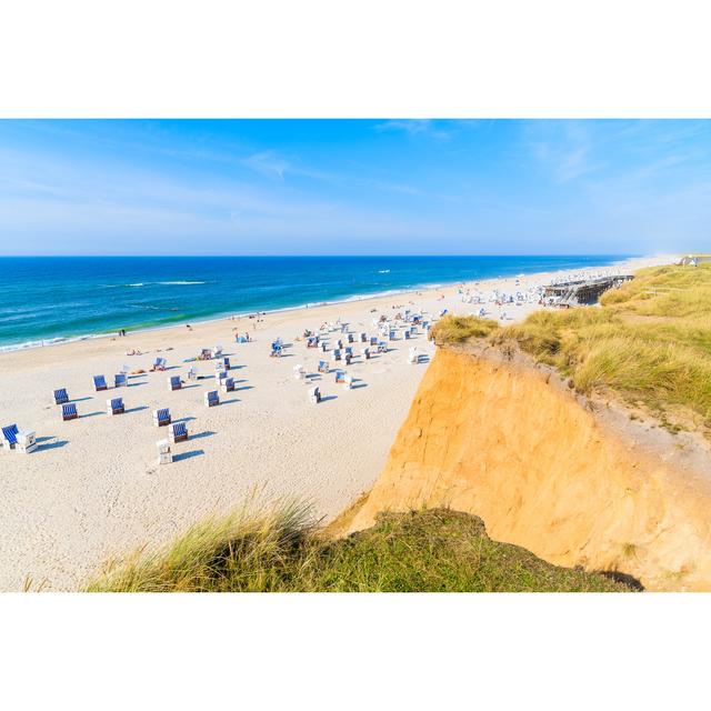 View Of Beautiful Beach From Famous Red Cliffs In Kampen Village, Sylt Island, Germany House of Hampton Size: 61cm H x 91cm W 3.8cm D on Productcaster.