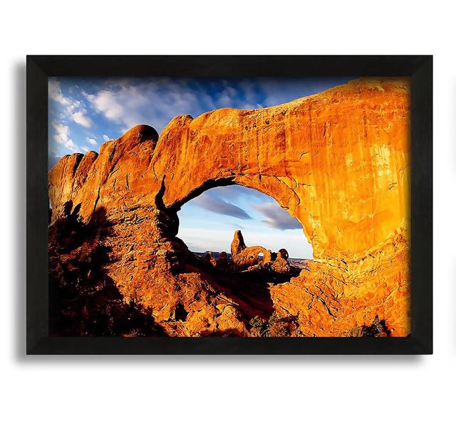 Rock Arch - Picture Frame Photograph on Canvas Brayden Studio Size: 21cm H x 30cm W x 10 cm D on Productcaster.