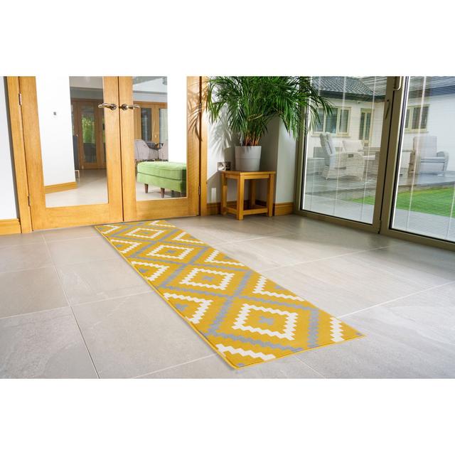 Varney Mustard Area Rug Natur Pur Rug Size: Runner 60 x 366cm on Productcaster.