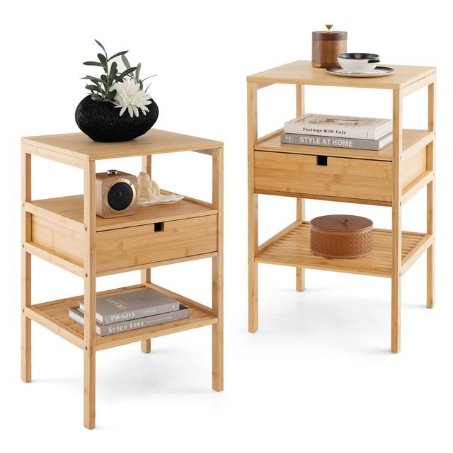 Set of 2 Bedside Tables Brayden Studio on Productcaster.