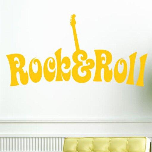 Rock and Roll Wall Sticker East Urban Home Colour: Dark Green, Size: Large on Productcaster.