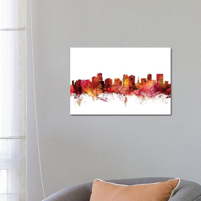 Orlando, Florida Skyline by Michael Tompsett - Wrapped Canvas Gallery-Wrapped Canvas Giclée Latitude Run Size: 45.72cm H x 66.04cm W x 3.81cm D on Productcaster.