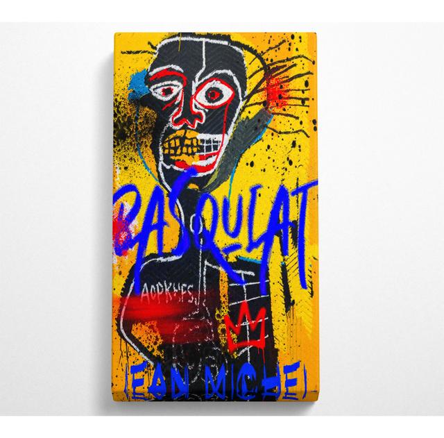 Jean Michel Basquiat Figure - Wrapped Canvas Art Prints Happy Larry Size: 101.6cm H x 50.8cm W on Productcaster.