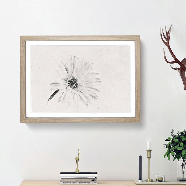 Flower - Picture Frame Painting Print East Urban Home Frame Option: Oak Framed, Size: 36cm H x 48cm W x 2cm D on Productcaster.