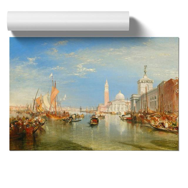 Dogana and the Santa Maria by Joseph Mallord William Turner - Unframed Painting East Urban Home Size: 30cm H x 42cm W x 0.1cm D on Productcaster.