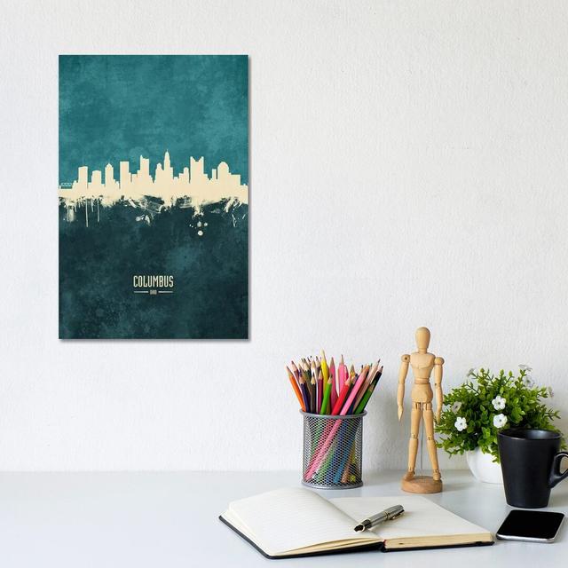 Columbus Ohio Skyline by Michael Tompsett - Wrapped Canvas Print Latitude Run Size: 30.48cm H x 20.32cm W x 1.91cm D on Productcaster.