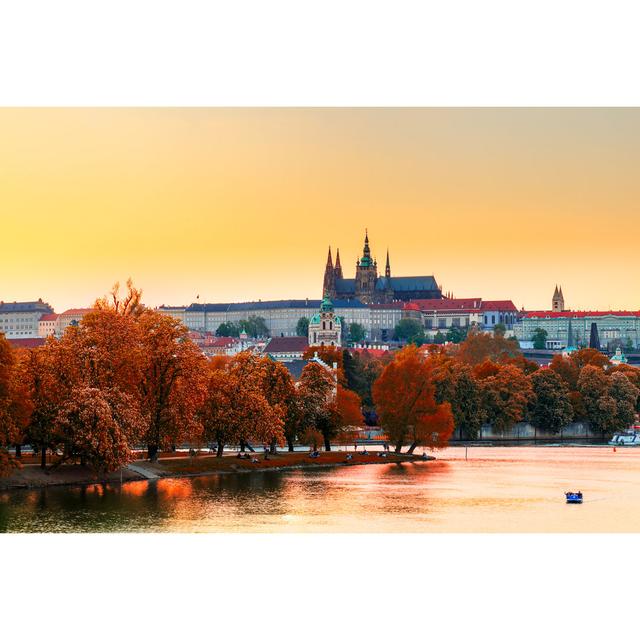 Prague Castle With St. Vitus Cathedral by DaLiu - Wrapped Canvas Print 17 Stories Size: 81cm H x 122cm W on Productcaster.