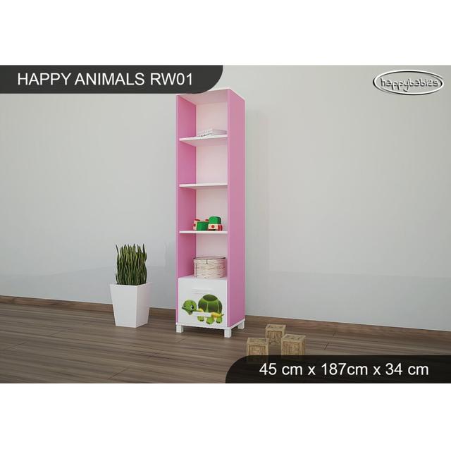 45 cm Bücherregal Happy Babies Happy Babies Farbe: Rosa on Productcaster.