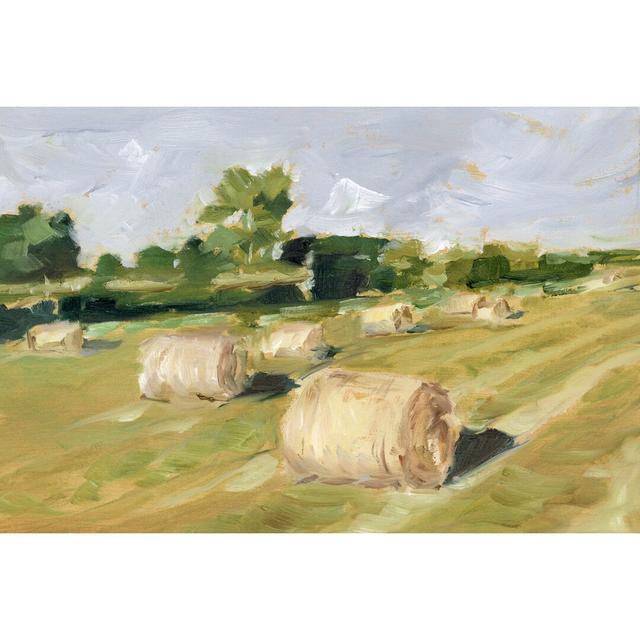 Hay Field II by Ethan Harper - Wrapped Canvas Painting Rosalind Wheeler Size: 81cm H x 122cm W on Productcaster.