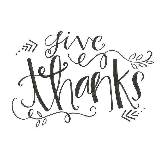 Give Thanks - Wrapped Canvas Art Prints The Seasonal Aisle Size: 30cm H x 46cm W x 3.8cm D on Productcaster.