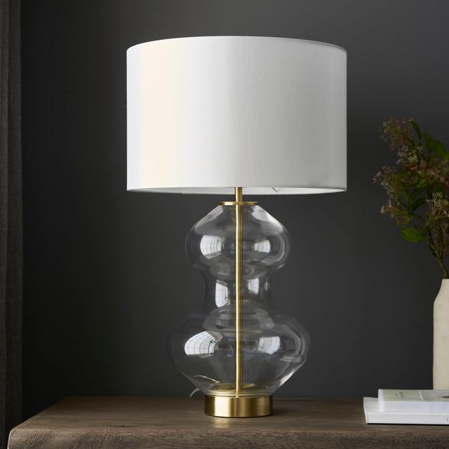 Allia 57.8Cm Satin Brass Table Lamp Canora Grey on Productcaster.