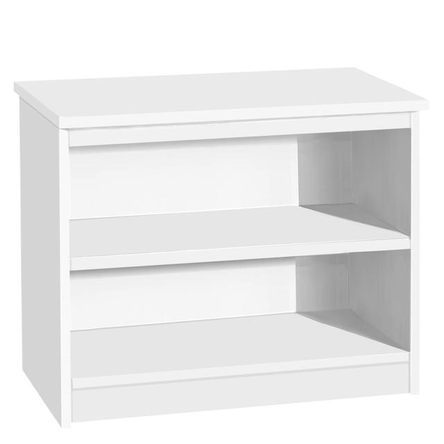 Bremser Bookcase Ebern Designs Colour: White on Productcaster.