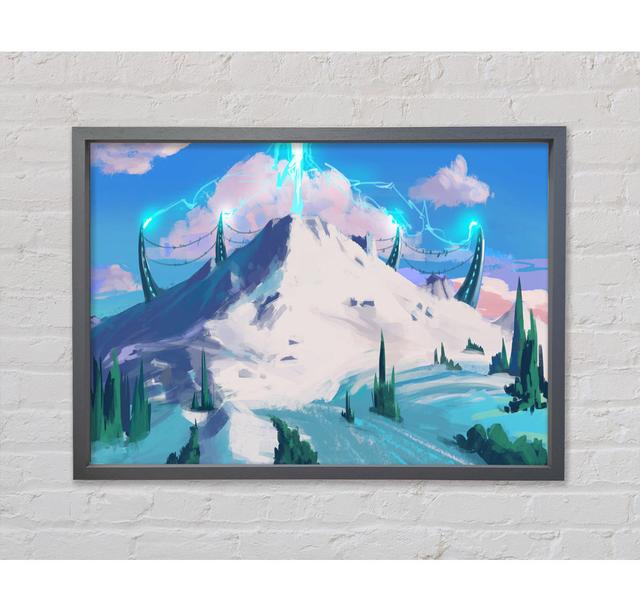 The Blue Jet From The Mountain Framed Print Union Rustic Size: 59.7cm H x 84.1cm W x 3.3cm D on Productcaster.