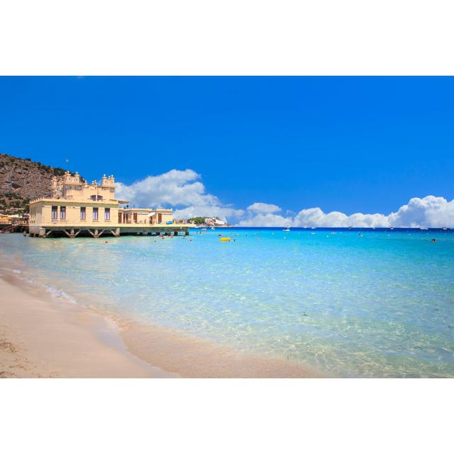 Mondello Beach_646457176 House of Hampton Size: 61cm H x 91cm W x 3.8cm D on Productcaster.