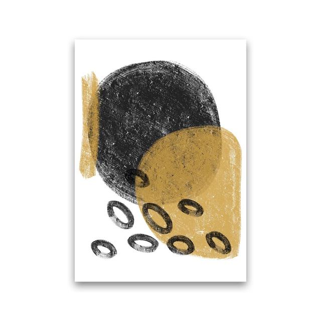 Dalia Chalk Black and Gold Bubbles by Pixy Paper - Graphic Art Corrigan Studio Format: Unframed, Size: 29.7cm H x 21cm W x 1cm D on Productcaster.