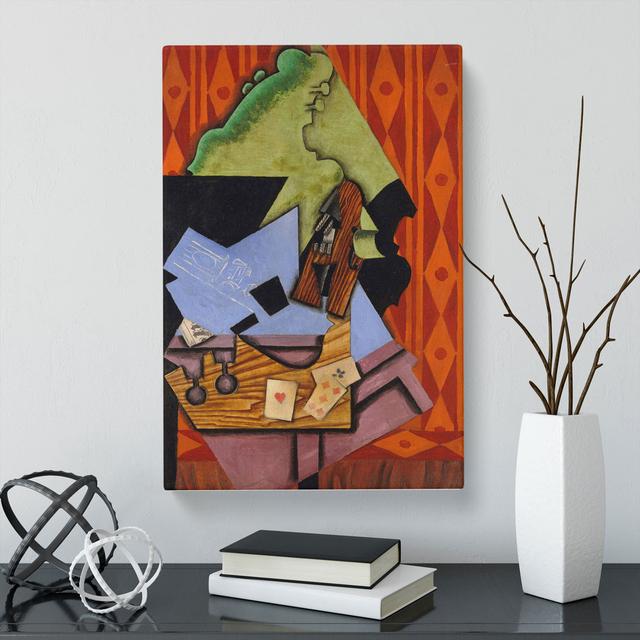 Violin Still Life Vol.2 by Juan Gris - Wrapped Canvas Painting East Urban Home Size: 50cm H x 35cm W x 3cm D on Productcaster.