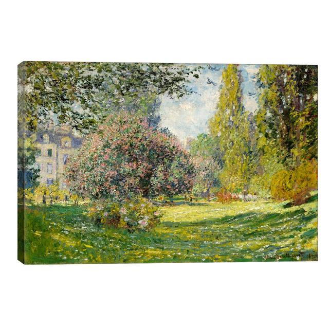 Landscape: The Parc Monceau - Wrapped Canvas Painting Ophelia & Co. Size: 30.48cm H x 45.72cm W x 1.91cm D on Productcaster.