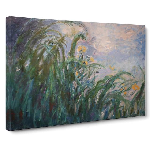 The Yellow Irises by Claude Monet - Wrapped Canvas Painting East Urban Home Size: 50cm H x 76cm W x 3cm D on Productcaster.