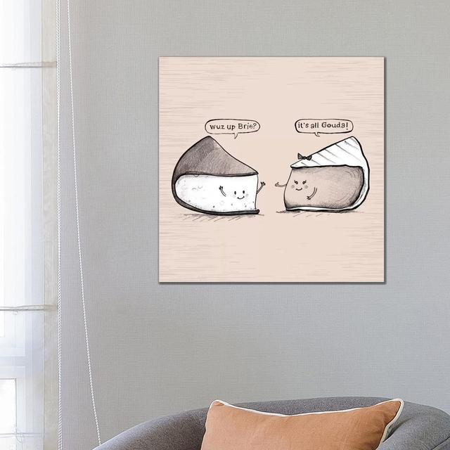 Very Punny X by Arrolynn Weiderhold - Wrapped Canvas Graphic Art Happy Larry on Productcaster.