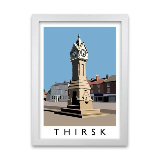 Thirsk by Richard O'Neill - Picture Frame Graphic Art Print on Paper 17 Stories Frame Options: White, Size: 297 cm H x 21 cm W on Productcaster.