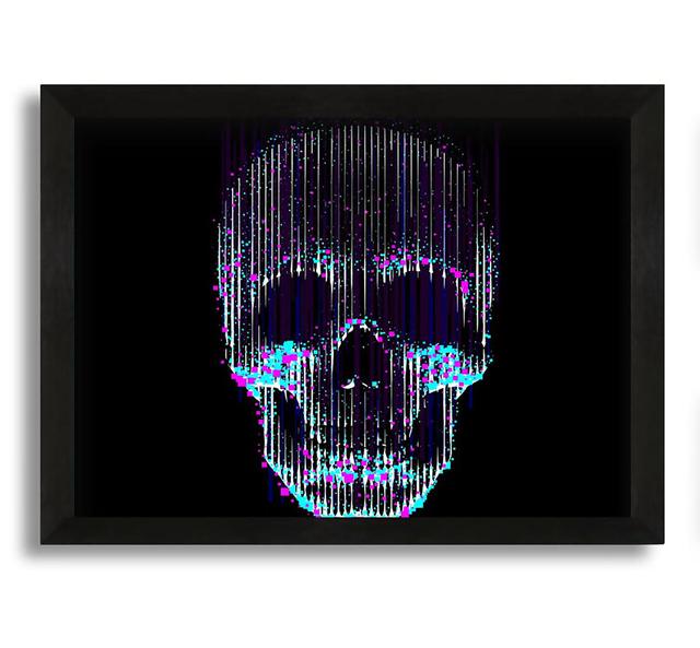 Distorted Skull - Picture Frame Graphic Art on Canvas Maturi Size: 42cm H x 60cm W x 10cm D on Productcaster.