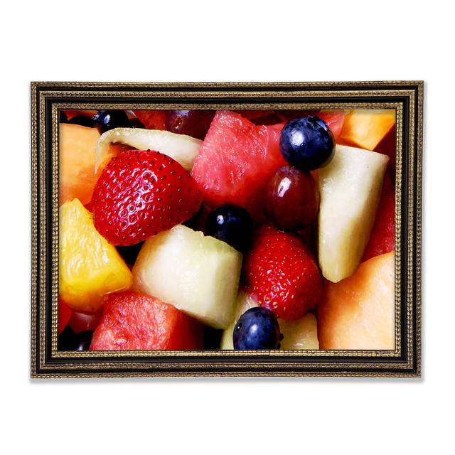 Summer Fruit Selections - Print Brayden Studio Size: 84.1cm H x 118.9cm W x 3cm D, Format: Black Gold Framed Paper on Productcaster.