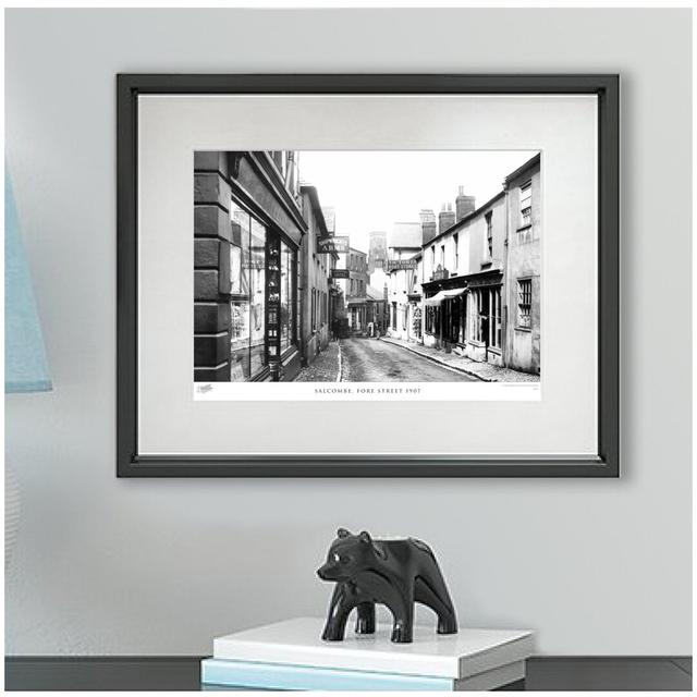 'Salcombe, Fore Street 1907' by Francis Frith - Picture Frame Photograph Print on Paper The Francis Frith Collection Size: 45cm H x 60cm W x 2.3cm D on Productcaster.