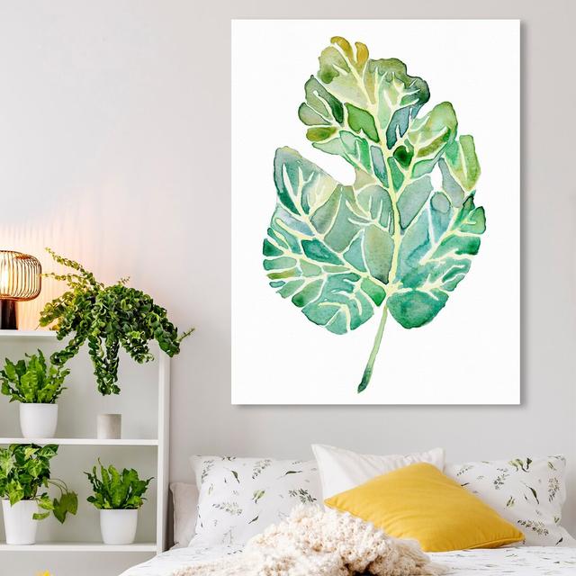 'Fig Leaf' Painting on Wrapped Canvas East Urban Home Size: 101.6 cm H x 76.2 cm W on Productcaster.