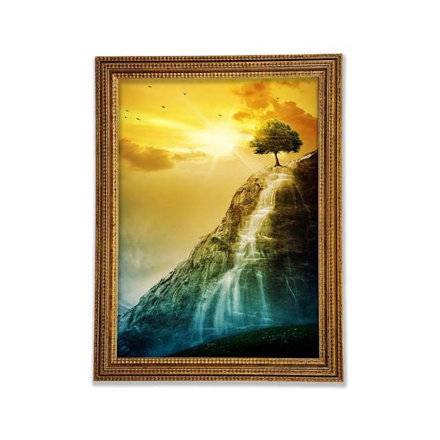 Waterfall Tree - Print Union Rustic Size: 59.7cm H x 42cm W x 3cm D on Productcaster.