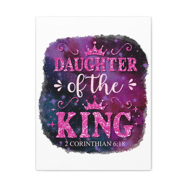 2 Corinthian 6:18 Daughter of the King Bible Verse Canvas Christian Wall Art Happy Larry Size: 76.2cm H x 60.96cm W on Productcaster.