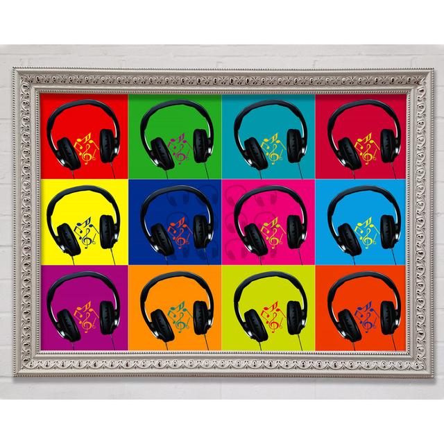 Headphone Music - Single Picture Frame Art Prints Bright Star Size: 59.7cm H x 84.1cm W x 3cm D on Productcaster.