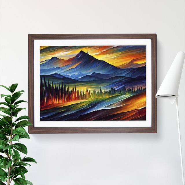 Beautiful Mountains Vol.2 - Picture Frame Graphic Art Alpen Home Size: 34cm H x 46cm W x 2cm D, Frame Colour: Brown Framed on Productcaster.