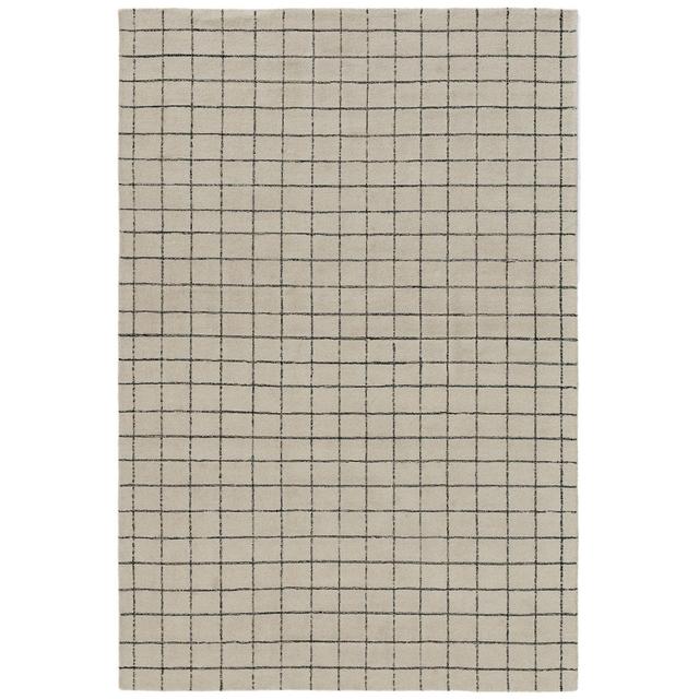 Chequered Hand Hooked Hand Tufted Area Rug benuta Rug Size: Rectangle 120 x 170cm on Productcaster.