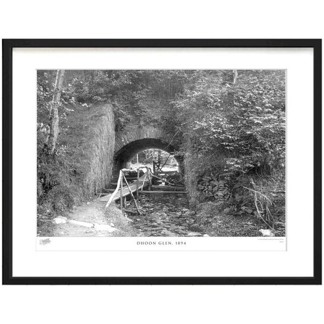 'Dhoon Glen, 1894' by Francis Frith - Picture Frame Photograph Print on Paper The Francis Frith Collection Size: 40cm H x 50cm W x 2.3cm D on Productcaster.