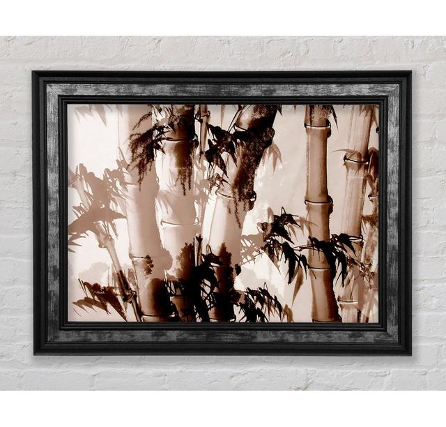 Bamboo Caines Framed Print 17 Stories Size: 29.7cm H x 42cm W x 8cm D, Format: AntiqueSilver Framed Paper on Productcaster.