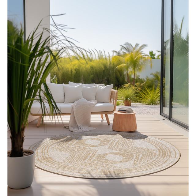 Gemini Area Rug Elle Decoration Rug Size: Round 140cm on Productcaster.