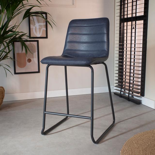 Pendley 65cm Bar Stool Borough Wharf Upholstery Colour: Blue on Productcaster.