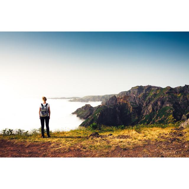 Enjoying Beautuiful Outdoors On Madeira Island by Borchee - No Frame Print on Canvas Latitude Run Size: 30cm H x 46cm W on Productcaster.