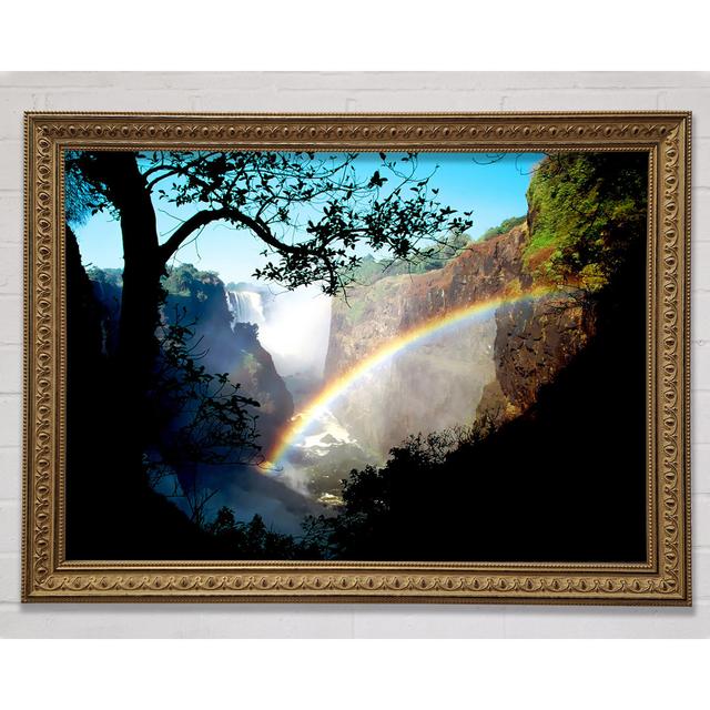 Rainbow Waterfall - Single Picture Frame Art Prints Union Rustic Size: 29.7cm H x 42cm W on Productcaster.