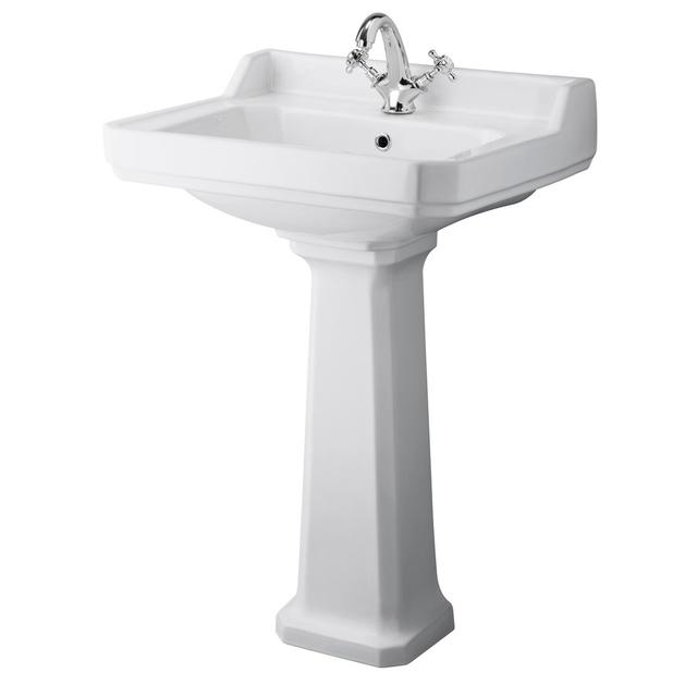 Hudson Reed 23.425196850393704mm L x 470mm W Ceramic Rectangular Sink with Overflow Hudson Reed on Productcaster.