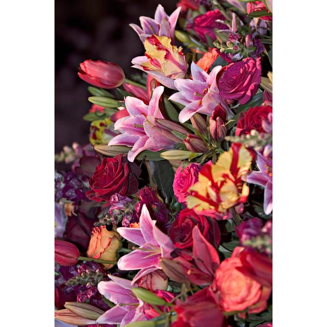 Flower Arrangement by Tashka - Wrapped Canvas Photograph Marlow Home Co. Size: 122cm H x 81cm W x 3.8cm D on Productcaster.