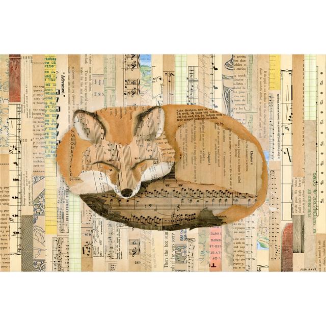 Fox Collage III - Wrapped Canvas Art Prints Rosalind Wheeler Size: 51cm H x 76cm W x 3.8cm D on Productcaster.