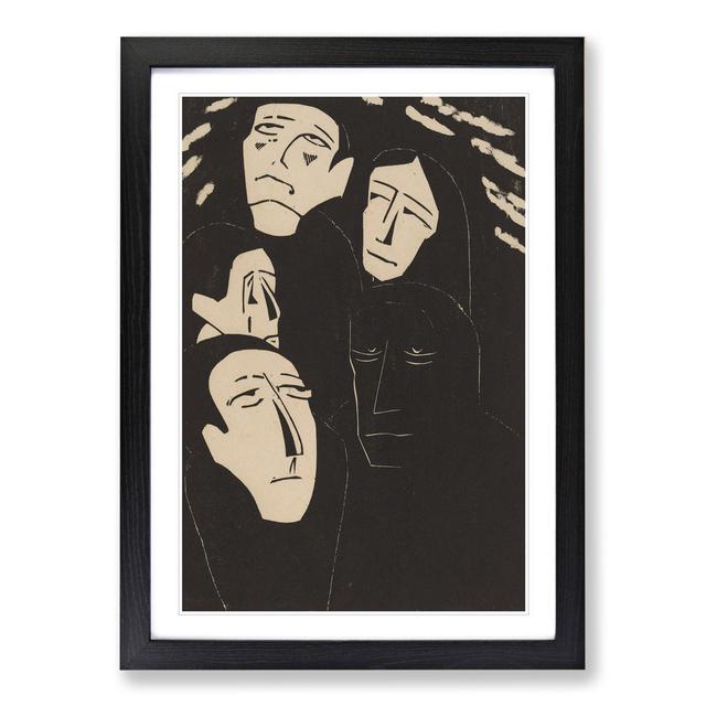 Eavesdropping by Walter Gramatte - Picture Frame Graphic Art East Urban Home Size: 36cm H x 27cm W x 2cm D, Frame Option: Black on Productcaster.