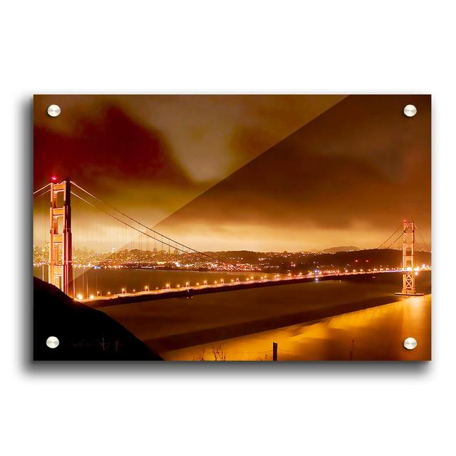 San Francisco Chocolate Bridge - Unframed Photograph Print on Acrylic East Urban Home Size: 29.7cm H x 42cm W on Productcaster.