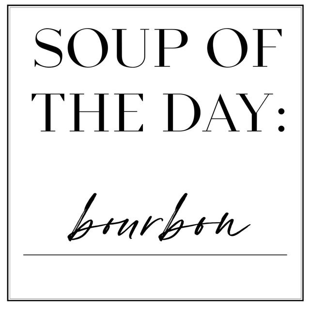 Soup du Jour I by Anna Hambly - Wrapped Canvas Typography Maturi Size: 91cm H x 91cm W on Productcaster.