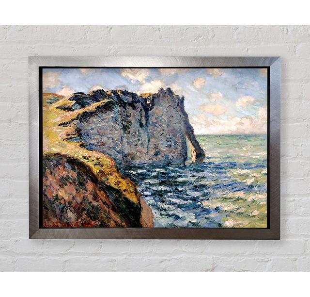 The Cliff Of Aval At Etretat by Claude Monet - Single Picture Frame Art Prints Bright Star Size: 42cm H x 59.7cm W x 3.4cm D on Productcaster.