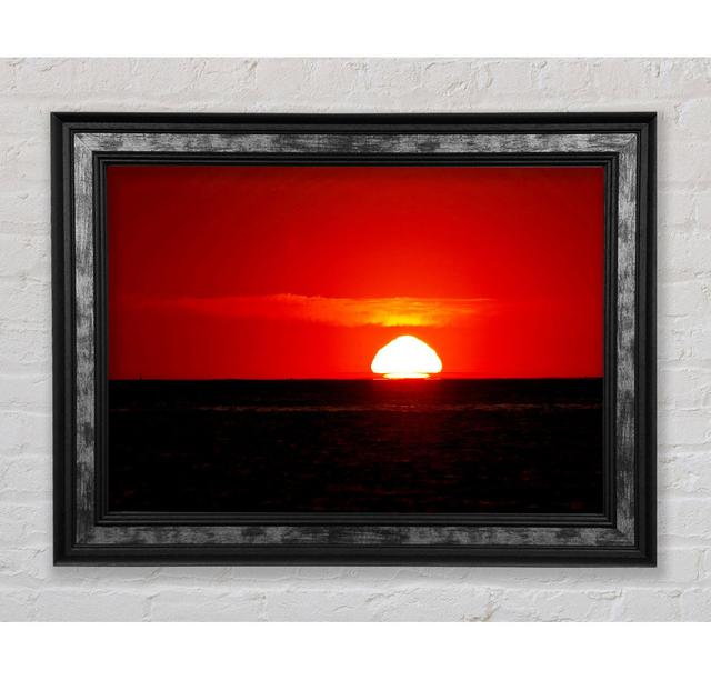 Red Ocean Glory - Single Picture Frame Art Prints Bright Star Size: 29.7cm H x 42cm W x 8cm D on Productcaster.