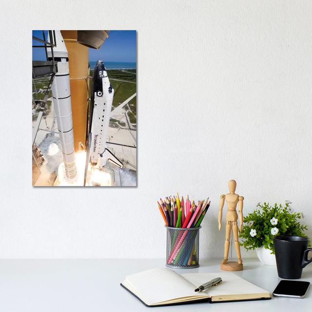 Space Shuttle Atlantis Lifts Off From Its Launch Pad At Kennedy Space Center, Florida VI by Stocktrek Images - Wrapped Canvas Gallery-Wrapped Canvas G on Productcaster.